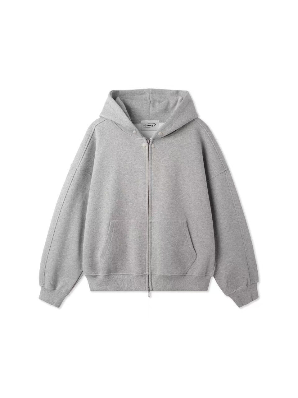 棉質慵懶連帽拉鍊外套(四色)