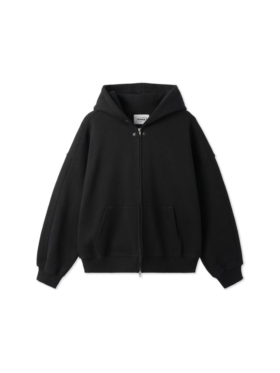 棉質慵懶連帽拉鍊外套(四色)