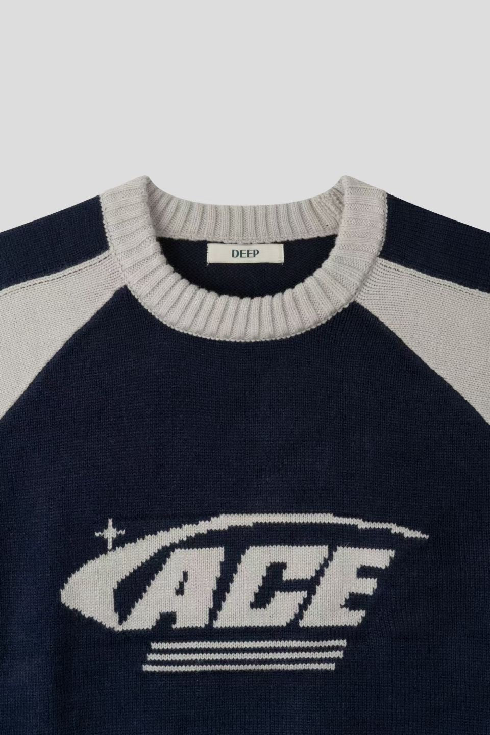 ACE 拼色針織衛衣 (三色)