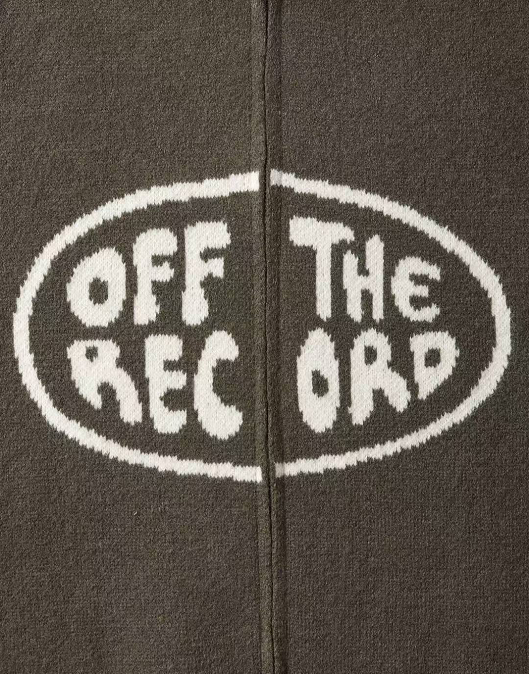 OFF THE RECORD插肩針織拉鍊外套 (四色)